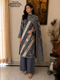 Grey & Beige Lawn Cotton Unstitched Suit Set