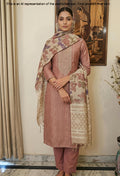 Onion Pink Chanderi Unstitched Suit Set